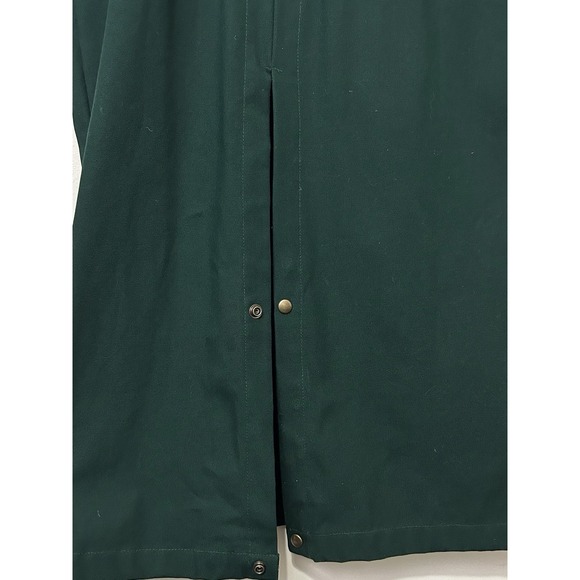 Brassada Drovers Coat Size Medium Long Forest Green Cattle Rancher Rodeo Western - Picture 7 of 12